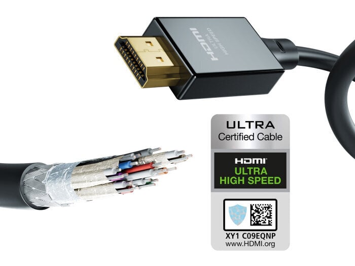 Kaapeli INAKUSTIK Ultra High Speed HDMI 2.1 with Ethernet, 1.0 m hinta ja tiedot | Kaapelit ja adapterit | hobbyhall.fi