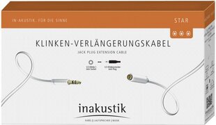 Kaapeli INAKUSTIK Extension for headphones, 3.5 mm (M) - 3.5 mm (F), 5.0 m hinta ja tiedot | Inakustik Kodinkoneet ja kodinelektroniikka | hobbyhall.fi