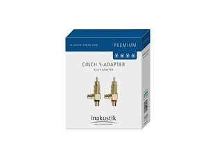 Adapter INAKUSTIK Premium RCA F / Y Adapter, 2 gab. hinta ja tiedot | Inakustik Kodinkoneet ja kodinelektroniikka | hobbyhall.fi