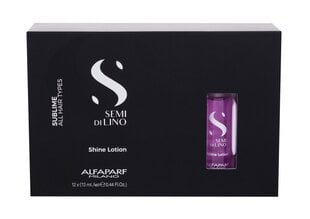 ALFAPARF MILANO Semi Di Lino Sublime Shine Lotion kiiltosuihke 12x13 ml hinta ja tiedot | Naamiot, öljyt ja seerumit | hobbyhall.fi