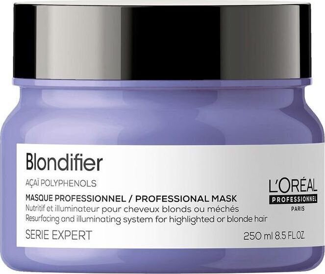 Kiiltävä naamio vaaleille hiuksille L'Oreal Professionnel Serie Expert Blondifier 250 ml hinta ja tiedot | Naamiot, öljyt ja seerumit | hobbyhall.fi