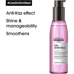 Silottava hiusöljy L'Oreal Professionnel Serie Expert Liss Unlimited, 125 ml hinta ja tiedot | Naamiot, öljyt ja seerumit | hobbyhall.fi