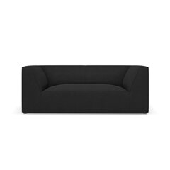 Kahden hengen sohva Ruby, 174x92x69 cm, musta hinta ja tiedot | Sohvat ja vuodesohvat | hobbyhall.fi