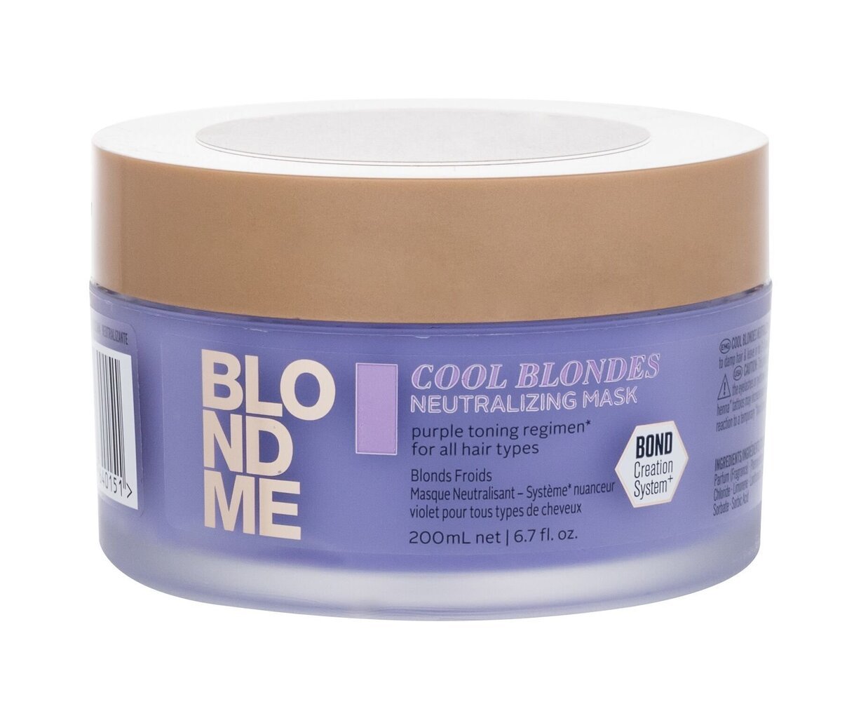 Neutralisoiva naamio Schwarzkopf Professional Blond Me Cool Blondes Neutralisoiva naamio 200ml hinta ja tiedot | Hiusnaamiot, öljyt ja seerumit | hobbyhall.fi