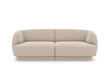 Sohva Micadoni Home Miley 184x85x74 cm, beige hinta ja tiedot | Sohvat ja vuodesohvat | hobbyhall.fi