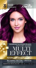 Toning shampoo Joanna Multi Effect 35 g, 04 Raspberry Red hinta ja tiedot | Hiusvärit | hobbyhall.fi