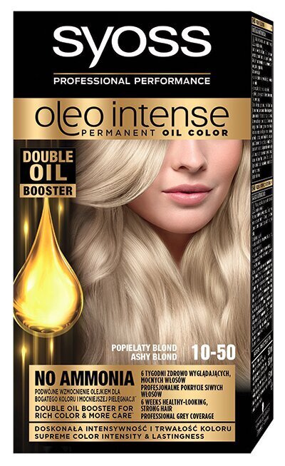 Syoss Oleo Intense Hair Color 10-50 Empty Blonde hinta ja tiedot | Hiusvärit | hobbyhall.fi