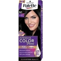 Schwarzkopf Palette Intensive Color Creme voidemainen hiusväri, N1 Ultra musta hinta ja tiedot | Schwarzkopf Palette Hajuvedet ja kosmetiikka | hobbyhall.fi