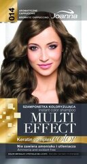 Toning shampoo Joanna Multi Effect 35 g, 014 Aromatic Cappuccino hinta ja tiedot | Hiusvärit | hobbyhall.fi