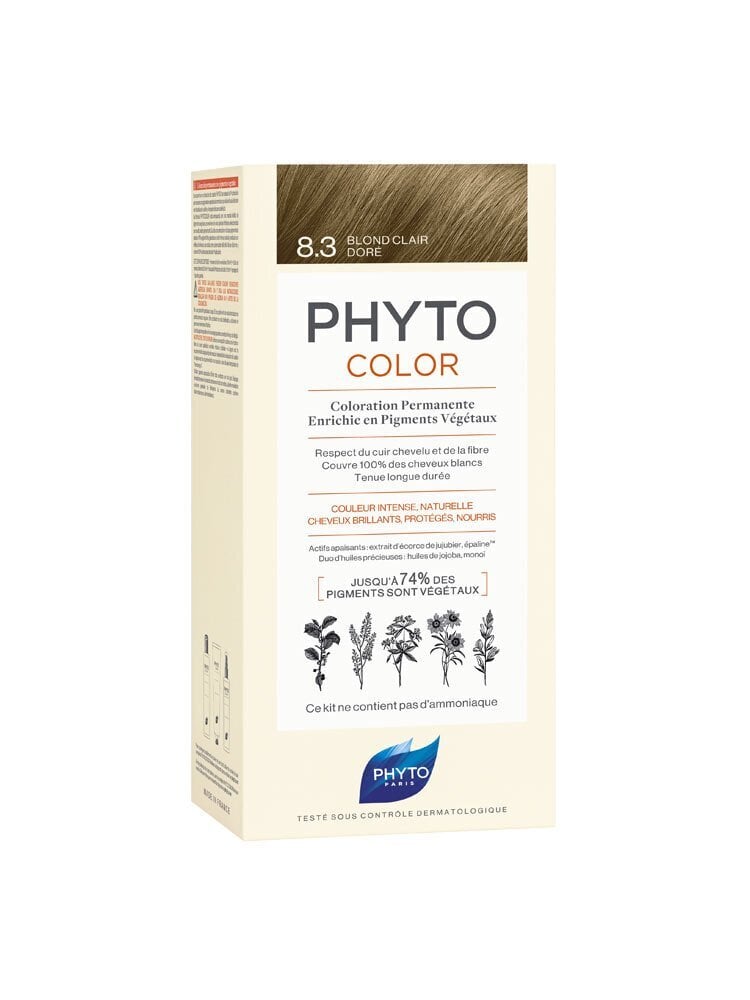 Hiusväri Phyto Color No.8.3 hinta ja tiedot | Hiusvärit | hobbyhall.fi