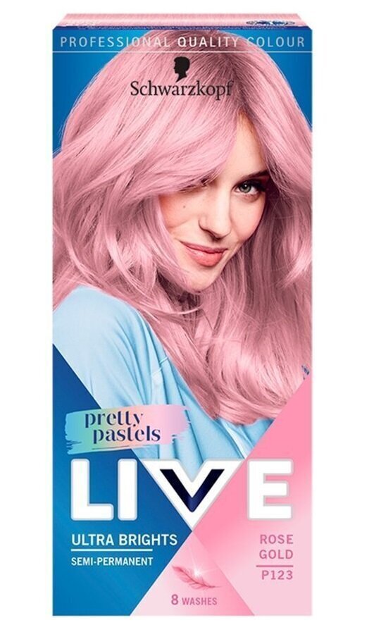 Hiusväri Schwarzkopf Live Pretty Pastels, L123, Rose Gold hinta ja tiedot | Hiusvärit | hobbyhall.fi