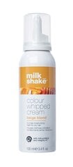 Hiuksiin jätettävä suojaava hoitovaahto Milkshake COLOUR WHIPPED CREAM kaikille hiustyypeille, 100 ml, Beige Blonde hinta ja tiedot | Hiusvärit | hobbyhall.fi