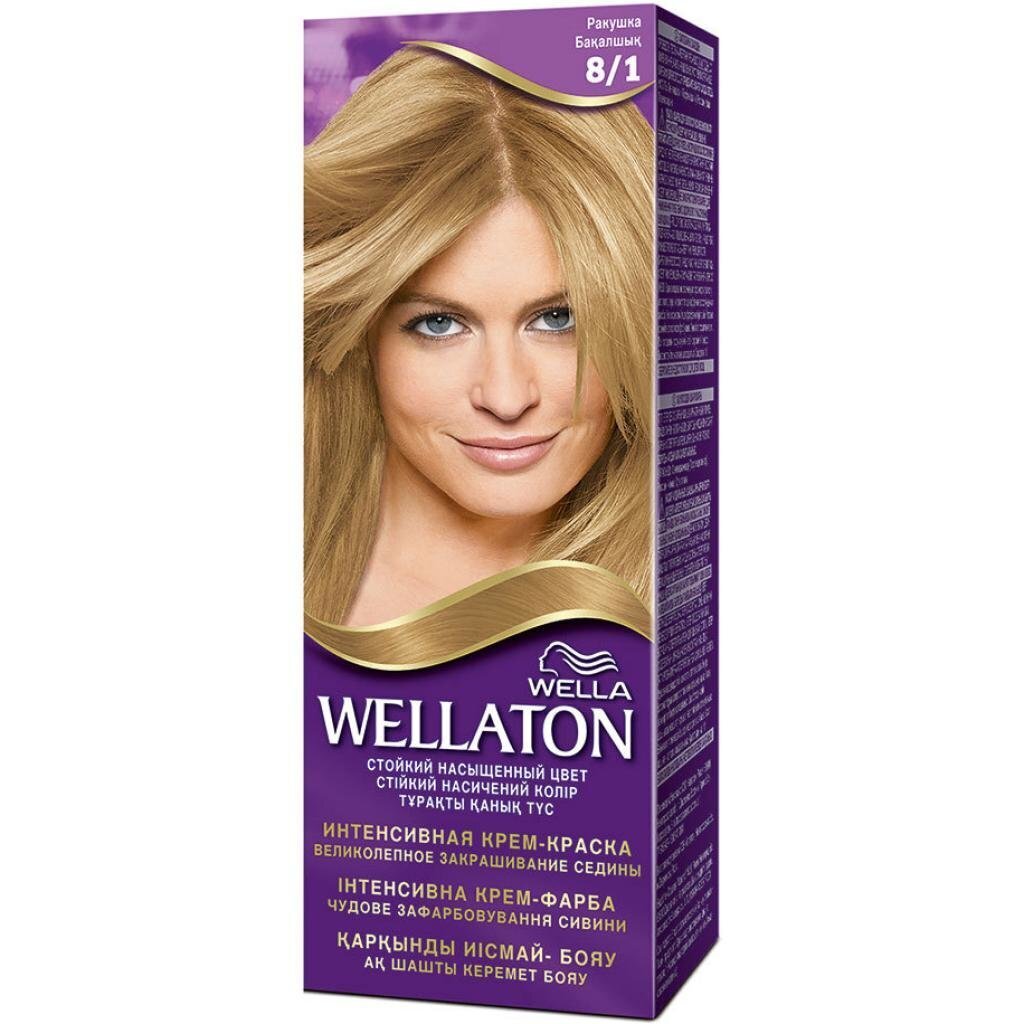 Hiusväri Wella Wellaton 100 g, 8/1 Vaalea Ash Blonde hinta ja tiedot | Hiusvärit | hobbyhall.fi