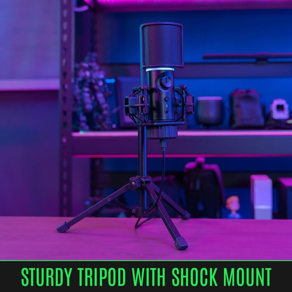 Mikrofoni Streamplify RGB Tripod hinta ja tiedot | Mikrofonit | hobbyhall.fi