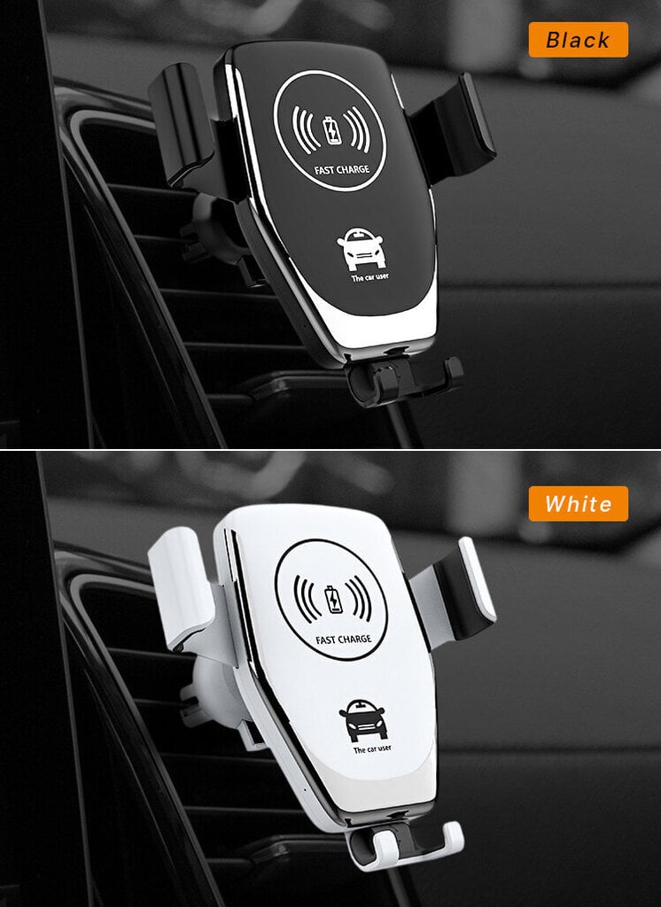 2in1-puhelinteline ja langaton laturi; Autopuhelimen pidike ja langaton laturi; Car phone holder and charger, LIVMAN D-01 hinta ja tiedot | Puhelintelineet | hobbyhall.fi