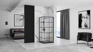Suihkukaappi REA Concept Black, 80x100 cm hinta ja tiedot | Suihkukaapit ja suihkunurkat | hobbyhall.fi