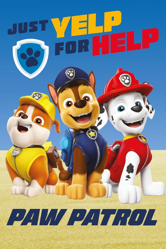 Lasten fleecepeitto Paw Patrol, 100x150 cm hinta ja tiedot | Päiväpeitot ja huovat | hobbyhall.fi