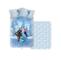 Pussilakanasetti Frozen, 150 x 210 cm + tyynyliina 60 x 70 cm hinta ja tiedot | Vuodevaatteet lapsille | hobbyhall.fi