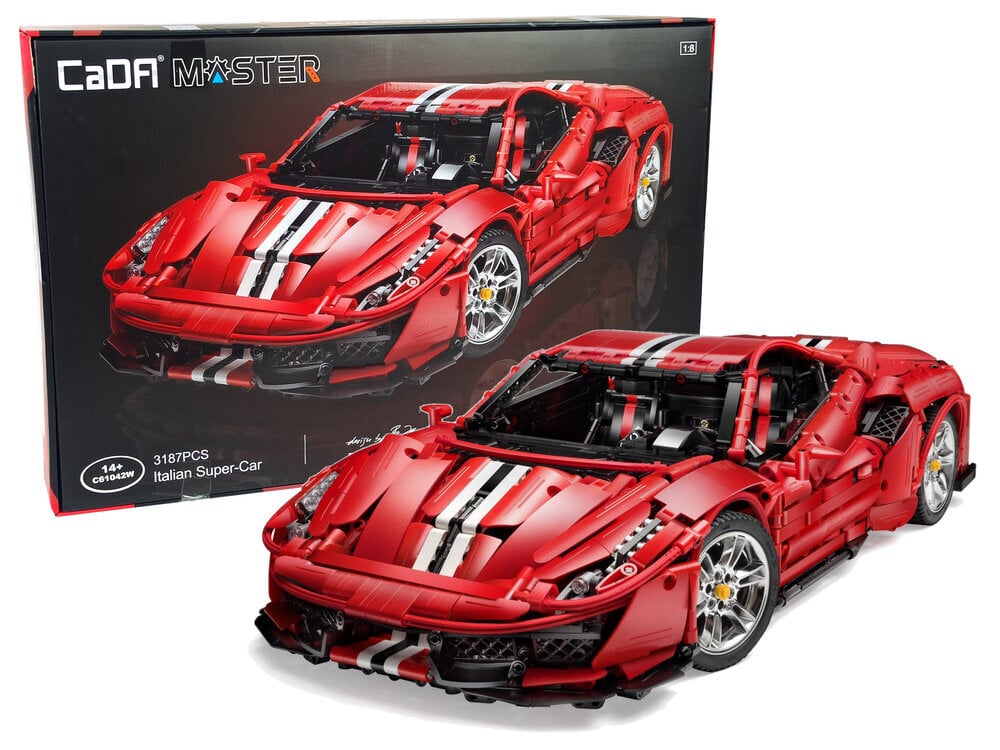 CaDA - Italian Super-Car, 3187 osat hinta ja tiedot | LEGOT ja rakennuslelut | hobbyhall.fi