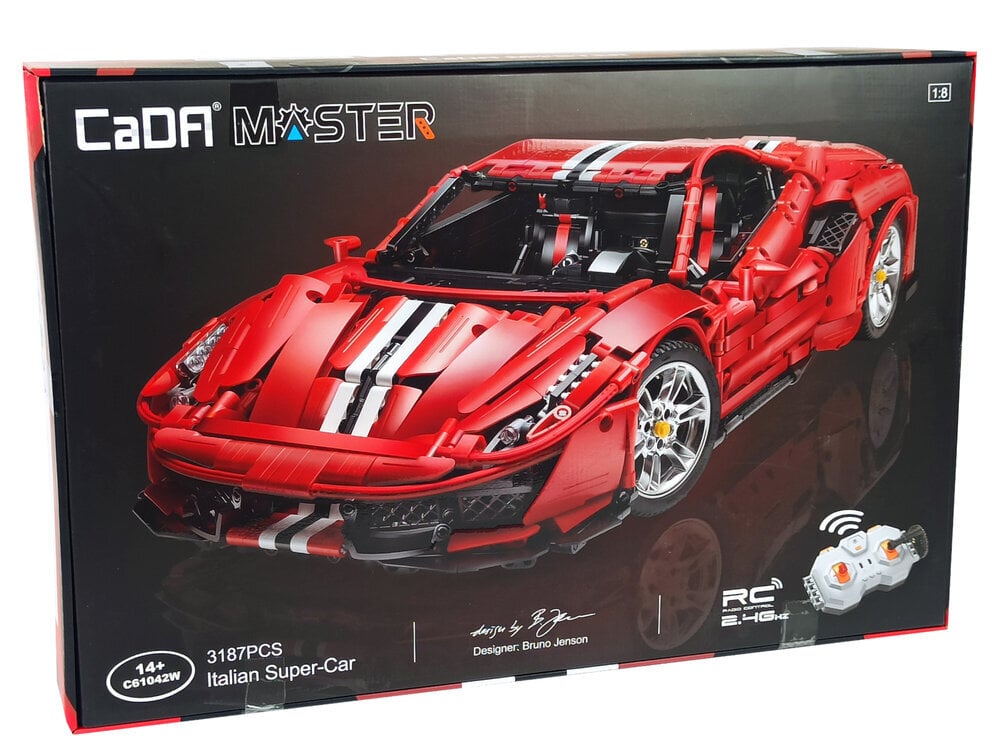 CaDA - Italian Super-Car, 3187 osat hinta ja tiedot | LEGOT ja rakennuslelut | hobbyhall.fi