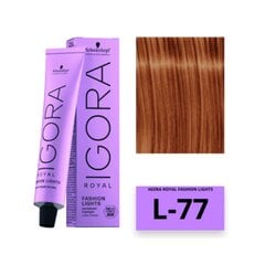 Pysyvä väriaine Igora Royal Fashion Light Schwarzkopf L-77 (60 ml) hinta ja tiedot | Hiusvärit | hobbyhall.fi