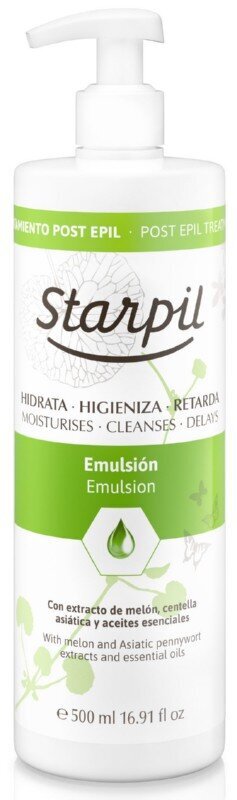 Starpil Emulsiot epiloinnin jälkeen Starpil 500 ml hinta ja tiedot | Karvanpoistoaineet | hobbyhall.fi