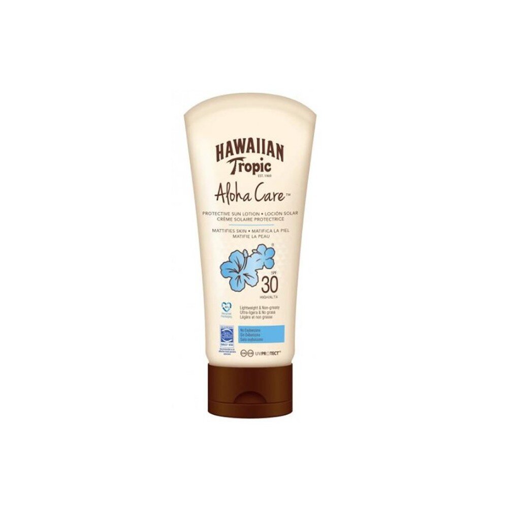 Aurinkoemulsio Hawaiian Tropic Aloha Care SPF 30 Mattaviimeistely (180 ml) hinta ja tiedot | Aurinkovoiteet | hobbyhall.fi