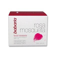 Babaria Face Cream 24 Hour Moisture Ruusunmarja Oil Spf15 50ml hinta ja tiedot | Kasvovoiteet | hobbyhall.fi