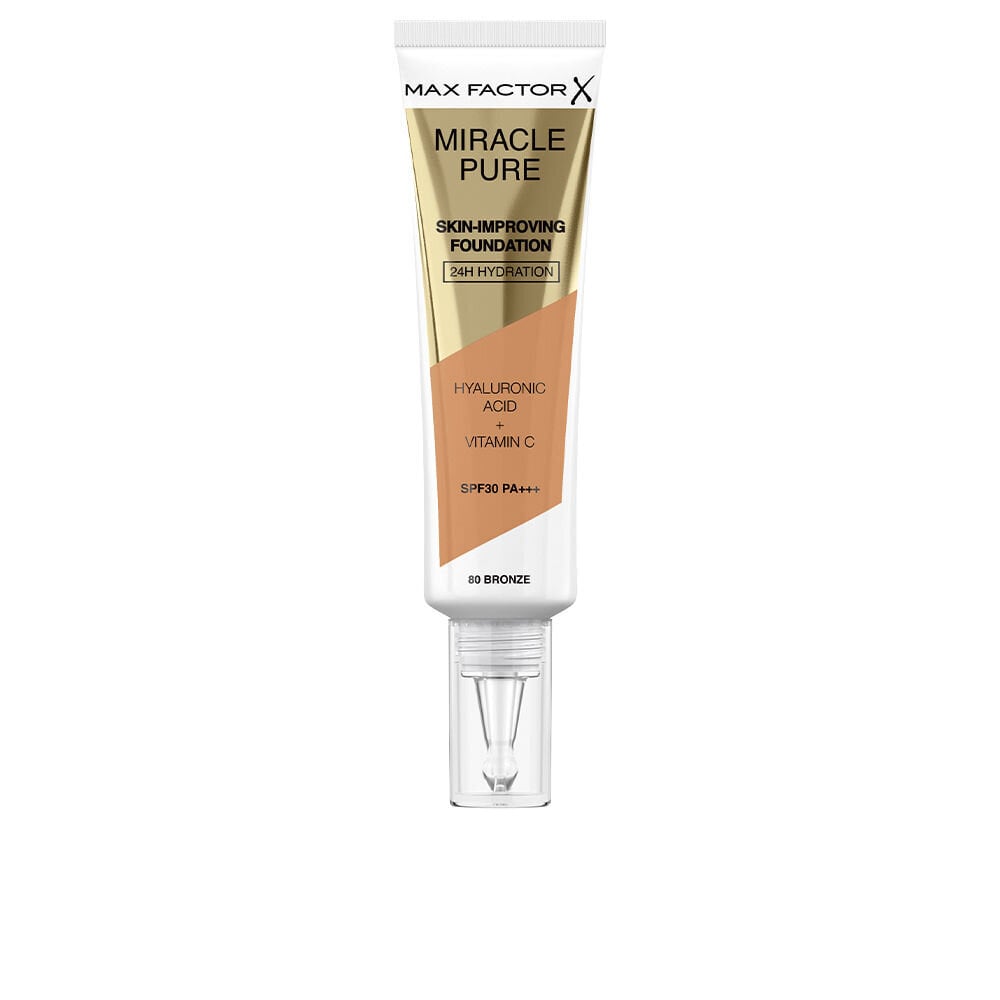 Nestemäinen meikin pohjustusaine Max Factor Miracle Pure 80-bronze SPF 30 (30 ml) hinta ja tiedot | Meikkivoiteet ja puuterit | hobbyhall.fi