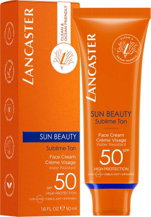 Suojavoide Lancaster Sun Beauty SPF 50 (50 ml) hinta ja tiedot | Aurinkovoiteet | hobbyhall.fi