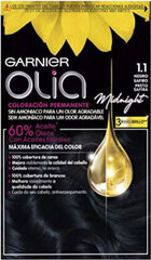 Pysyvä väriaine Olia 1,10 Black Sapphire Garnier Ammoniakkivapaa (4 Kappaletta) hinta ja tiedot | Hiusvärit | hobbyhall.fi