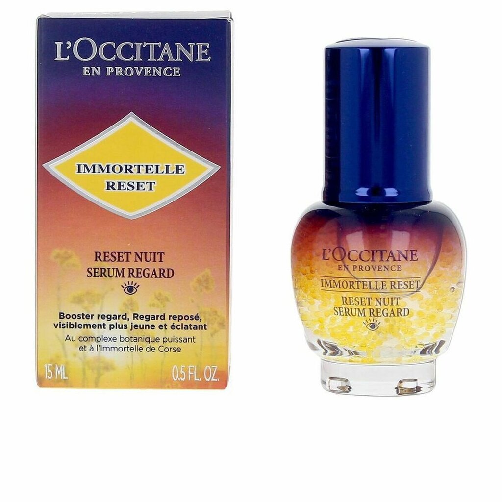 Silmänympärysseerumi L'Occitane En Provence Immortelle Reset Uudistava (15 ml) hinta ja tiedot | Silmänympärysvoiteet ja seerumit | hobbyhall.fi