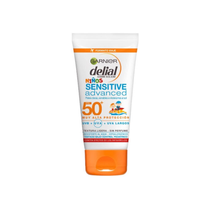 Delial Children Sensitive Advanced Sunscreen Spf 50ml hinta ja tiedot | Aurinkovoiteet | hobbyhall.fi