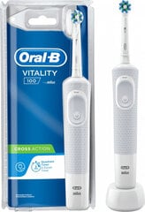 Sähköhammasharja Oral-B Vitality D-100 Trizone Valkoinen hinta ja tiedot | Oral-B Hajuvedet ja kosmetiikka | hobbyhall.fi