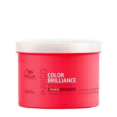 Väriä suojaava hiusvoide Wella Invigo Color Brilliance Paksut hiukset 500 ml hinta ja tiedot | Naamiot, öljyt ja seerumit | hobbyhall.fi