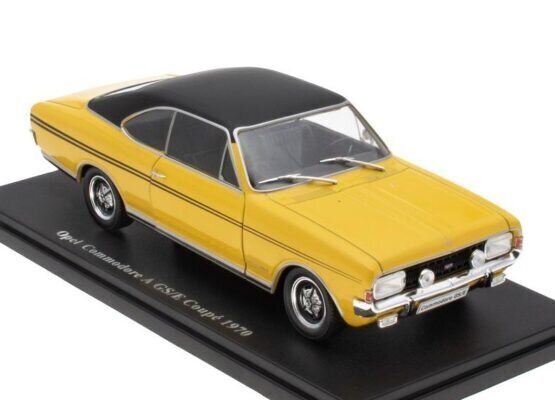 Opel Commodore A GS E Coupé – 1970 Yellow 24P004 HACHETTE 1:24 hinta ja tiedot | Pienoismallit | hobbyhall.fi