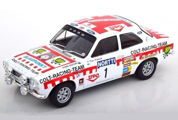 Ford Escort MKI RS 1600 #1 Rallye 1000 Lakes 1974 T.Makinen/H.Liddon 18RMC141B IXO 1:18 hinta ja tiedot | Pienoismallit | hobbyhall.fi