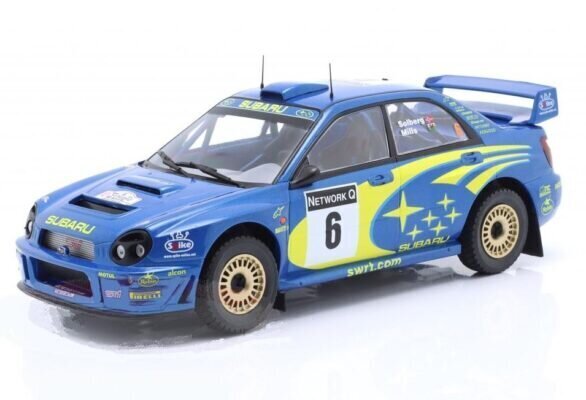 Subaru Impreza S7 #Rallye Great Britain 2001 P.Solberg/P.Mills 24RAL026B IXO 1:24 hinta ja tiedot | Pienoismallit | hobbyhall.fi