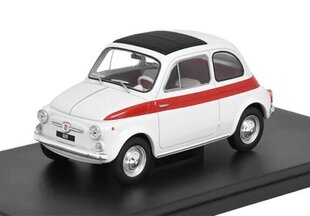 Fiat 500 1960 White/Red WB124182 WHITEBOX 1:24 hinta ja tiedot | Pienoismallit | hobbyhall.fi