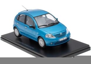 Citroën C3 Exclusive 2002 Blue Metallic Cit032 Hachette 1:24 hinta ja tiedot | Pienoismallit | hobbyhall.fi