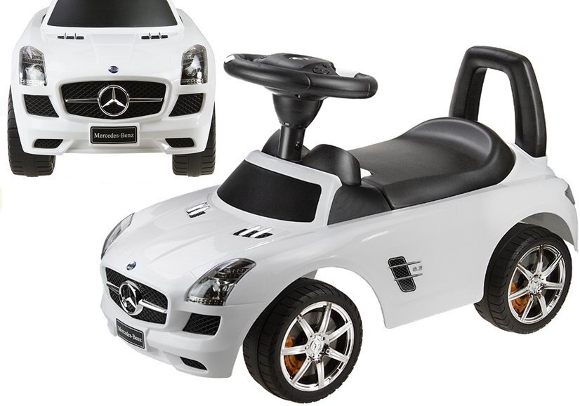 Mercedes Benz potkuauto lapsille, valkoinen hinta ja tiedot | Vauvan lelut | hobbyhall.fi