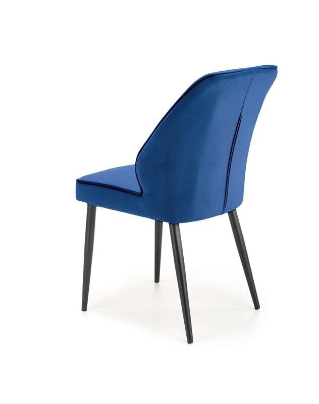 4 tuolin setti Halmar K432, sininen hinta ja tiedot | Ruokapöydän tuolit | hobbyhall.fi