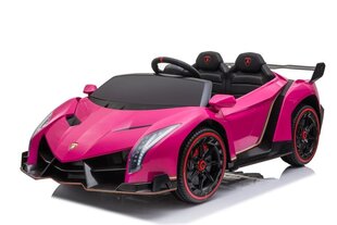 Lamborghini Veneno sähköauto lapsille, vaaleanpunainen hinta ja tiedot | Lasten sähköautot | hobbyhall.fi