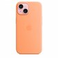 Apple iPhone 15 Silicone Case with MagSafe - Orange Sorbet MT0W3ZM/A hinta ja tiedot | Puhelimen kuoret ja kotelot | hobbyhall.fi