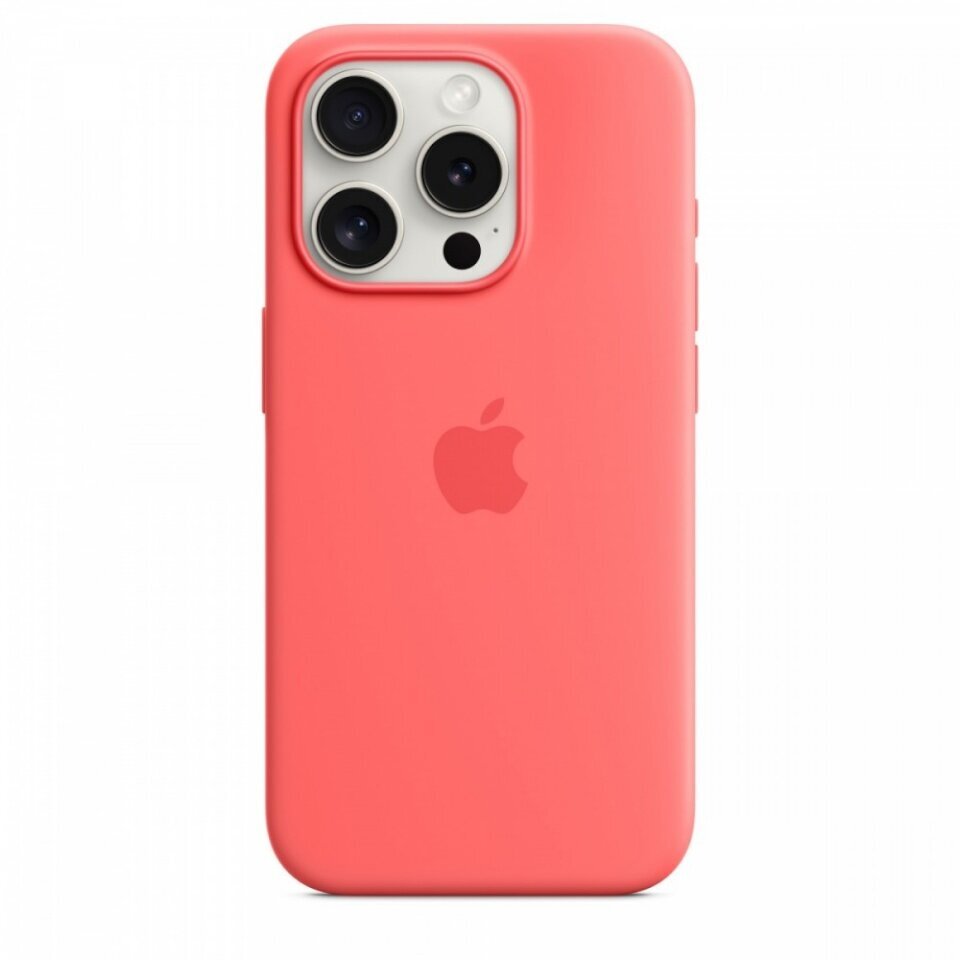Apple iPhone 15 Pro Silicone Case with MagSafe - Orange Sorbet MT1H3ZM/A hinta ja tiedot | Puhelimen kuoret ja kotelot | hobbyhall.fi