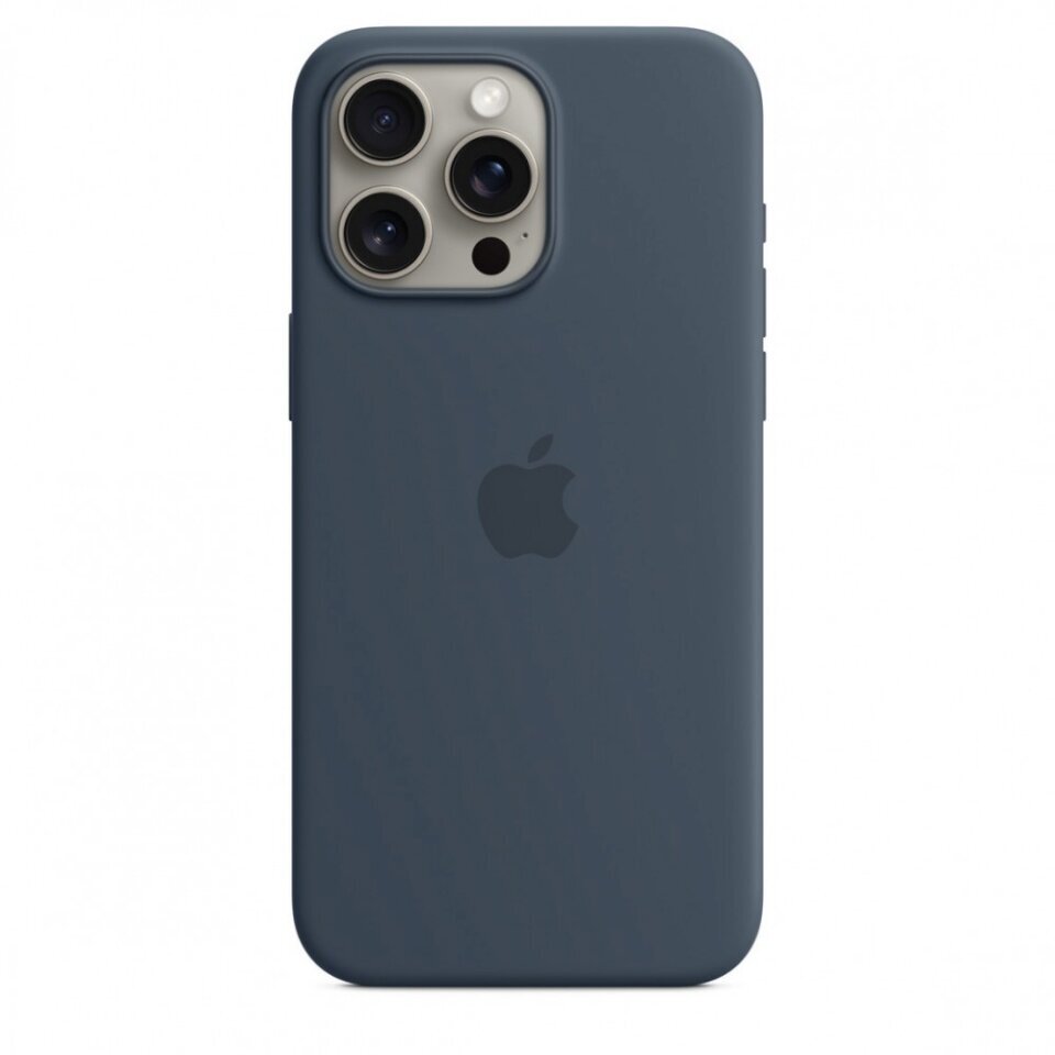 Apple iPhone 15 Pro Max Silicone Case with MagSafe - Storm Blue MT1P3ZM/A hinta ja tiedot | Puhelimen kuoret ja kotelot | hobbyhall.fi