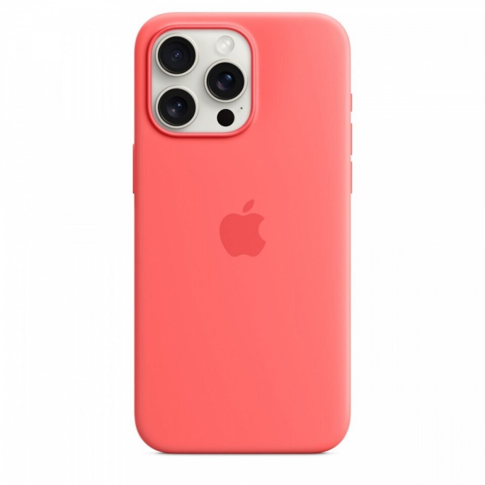 Apple iPhone 15 Pro Max Silicone Case with MagSafe - Guava MT1V3ZM/A hinta ja tiedot | Puhelimen kuoret ja kotelot | hobbyhall.fi