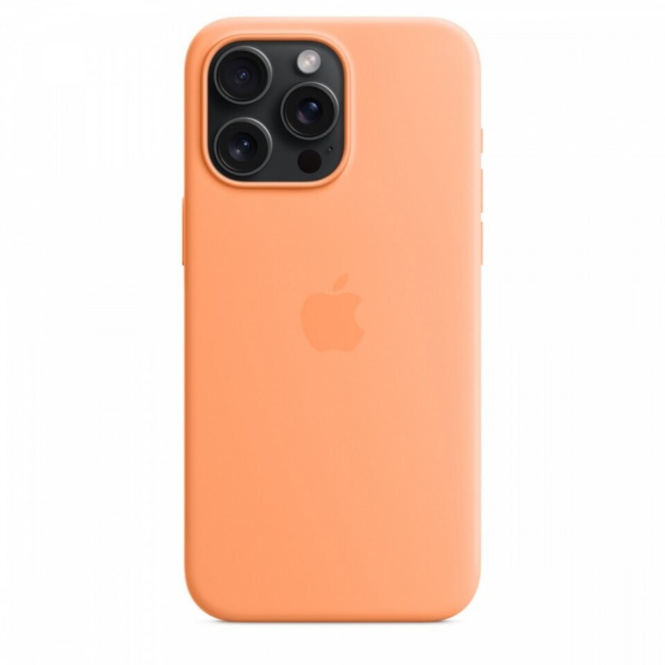 Apple iPhone 15 Pro Max Silicone Case with MagSafe - Orange Sorbet MT1W3ZM/A hinta ja tiedot | Puhelimen kuoret ja kotelot | hobbyhall.fi