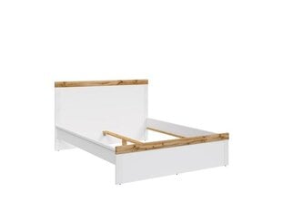 Sänky BRW Holten, 140x200 cm, valkoinen/ruskea hinta ja tiedot | Sängyt | hobbyhall.fi