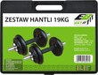 Käsipainot säädettävällä painolla EB Fit, 19 kg, 2x9,5 kg hinta ja tiedot | Käsipainot, kahvakuulat ja voimaharjoittelu | hobbyhall.fi